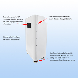 <b>Wall</b> Upright Lithium Battery Pack <b>Case</b> 48V 15kWh 16S LFP Solar Energy Storage Ranks Empty DIY Box for 280Ah 314Ah 334ah Cells - Product Image 3