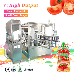 Factory Price Rotary Juice Making and Packaging Milk Spout Pouch Soft Drinks Filling Packing Machine - Product Image 1