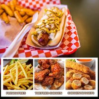 Boîte en papier kraft brun naturel pliable personnalisée pour la restauration rapide, idéale pour les hot-dogs, les frites, les collations et les barbecues