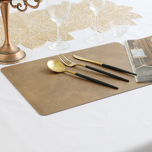 Vente chaude Qualité Rectangle PVC Napperons Résistant À La Chaleur Maison Cuisine PU Table À Manger Tapis Ensembles - Product Image 4
