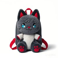 Sac à dos en peluche personnalisé CE pour adultes, sac à dos animal en peluche brodé, jouet en peluche