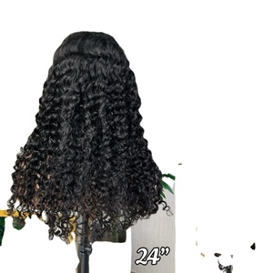 Factory Price SDD Headband <b>Deep</b> <b>Wave</b> <b>Wig</b> Natural Virgin Glueless <b>Wig</b> Frontal Curly Human Hair <b>Wig</b> - Product Image 1