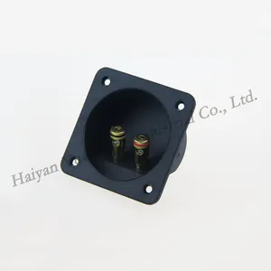 Produsen Zhejiang cangkir Terminal kotak Speaker Binding Post Plug pisang emas 2 cara persegi