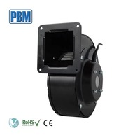 Ventilador Centrífugo de 120 mm con Motor EC de 48 V, Entrada Única, Control de Velocidad PWM, Energía Solar, Rodamiento de Bolas, Acero Galvanizado