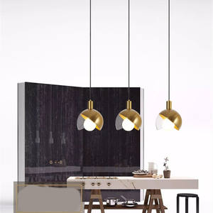 Gran oferta al por mayor, lámpara E27 de un solo cabezal para mesita de noche, cocina, <span class=keywords><strong>candelabros</strong></span> <span class=keywords><strong>dorados</strong></span> y luces colgantes, Luz - Product Image 1