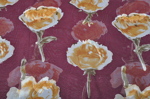 Léger polyester <span class=keywords><strong>fleur</strong></span> foulard hijab personnalisé impression de tissu numérique écharpe - Product Image 5