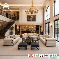 Ensemble de canapés Chesterfield modernes haut de gamme, accoudoirs en cuir véritable tressé à la main, finition brillante, luxe écologique, rembourrés, personnalisables