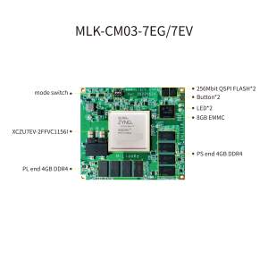 Placa Base de la Serie ZYNQ UltraScale+MPSoC MILIAMKE MLK-CM03-7EG/7EV, RPU de Doble Núcleo Cortex-A53 + Cortex-R5, GPU Mali-400MP2, 4GB DDR4 - Product Image 2