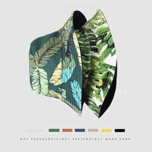 Neuankömmling Kokosnuss blätter Cool Emmer Hoeden <span class=keywords><strong>Visser</strong></span> Cap Trcal Plant Print Männer und Frauen Unseix Fisherman Hat - Product Image 4