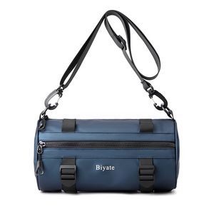 Nuevo Diseño Estilo Coreano Simple Multifuncional Cilíndrico Resistente al Agua Bolso Bandolera Deportivo de Moda para Hombre - Product Image 4