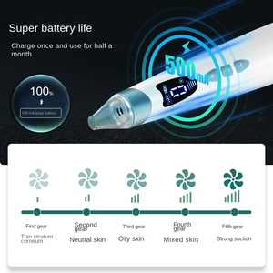 Aspirateur de points noirs rechargeable par USB, étanche, avec 6 têtes d'aspiration pour le soin de l'acné - Product Image 3