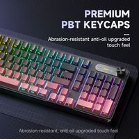 Clavier mécanique miniature USB filaire RVB à rétroéclairage pour jeux, clavier multimédia pour ordinateur de bureau à domicile, vente chaude