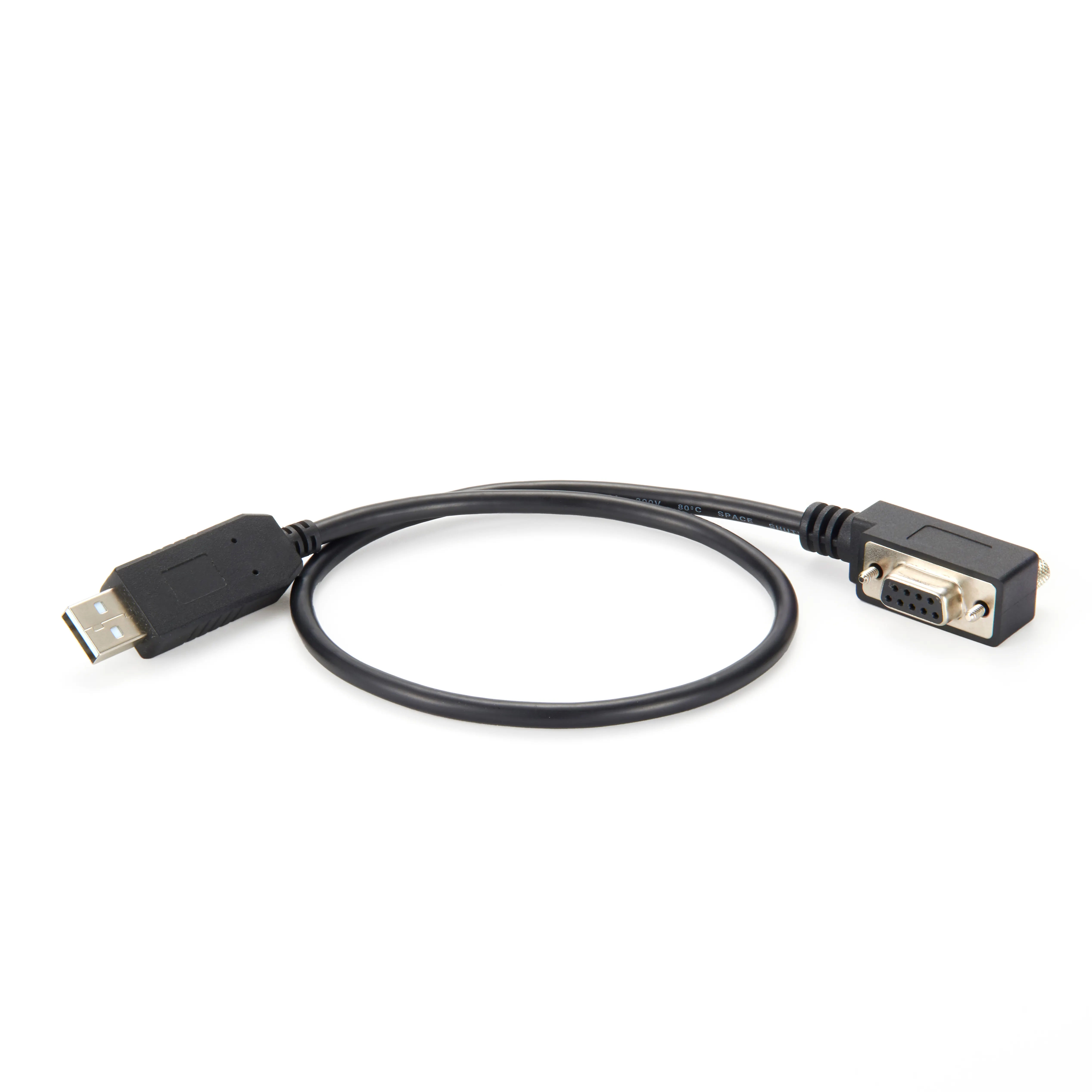 Adaptor USB Ke RS-422/485 Profil Rendah Kabel Adaptor Seri Db9/USB Ke RS232 DB9 90 Derajat
