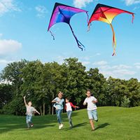 Easy Fly 150cm Long Tail Stunt Kite Matériau en fibre de verre Design durable DIY Craft pour enfants adultes-Super énorme extérieur