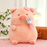 Peluche personnalisée Kinqee en forme de cochon rose, apaisante et super douce, coussin en peluche, animal en peluche kawaii personnalisé, décoration de mariage