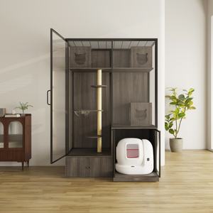 Katı desenli büyük uzay lüks kedi kafesi - Product Image 4