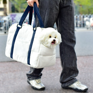 Bolsa de transporte para perros de otoño/invierno, portátil, a prueba de viento y cálida, se puede llevar en la mano o al hombro, bolsa para mascotas pequeñas con bolsillo. - Product Image 2