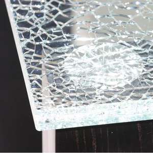 แผ่นกระจกลามิเนตน้ำแข็งแตกสำหรับตกแต่งผนังกระจกแตกสำหรับการออกแบบตกแต่งภายในที่ทันสมัย - Product Image 1