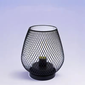 Party Gift Christmas <b>Wire</b> Mesh <b>LED</b> Table Lamp Warm White Night <b>Light</b> for Bedroom Desktop Home Decor Gift Party Gift - Product Image 4