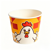 Emballage jetable en gros pour poulet frit, nuggets, poulet popcorn, anneaux d'oignon, frites et corn-dogs