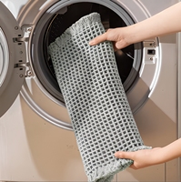 Factory Direct Sale Polyester Waffle Bath Mat Non-slip Bathroom Rug for Home Hotel Use