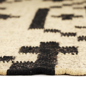 Alfombra de yute de lana Kilim geométrica rústica moderna de primera calidad, alfombra tejida a mano para sala de Estar, comedor, decoración de oficina, duradera para alfombras y juegos - Product Image 6