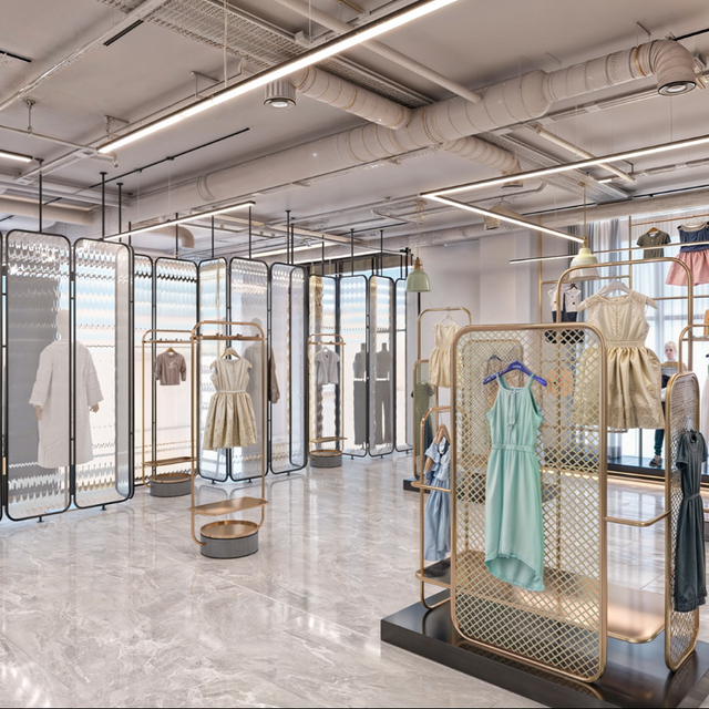 Clothing Shop Interior Display Furniture Design Decoration Clothing Store Display Wall Shelves Retail Clothing Display Shelves