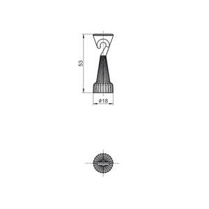 Bottle 20ml round with nozzle - Product Image 4