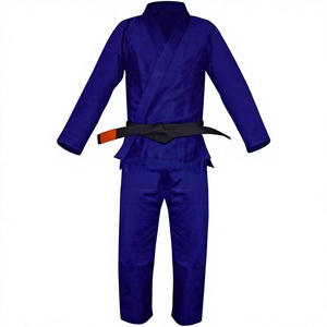 Kimono de Judo Azul Resistente, Traje de Entrenamiento de Poliéster Transpirable de Secado Rápido para Adultos, Talla XXL - Product Image 3