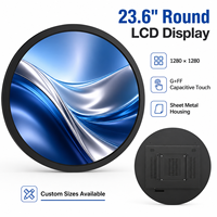Solution d'affichage commercial personnalisée OEM ODM pour B2B, écran tactile capacitif LCD extérieur de 23,6 pouces pour la réception d'hôtel, luminosité de 1500 cd