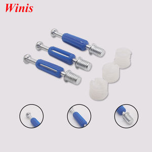 <span class=keywords><strong>Kit</strong></span> 3-en-1 pour accessoires de mobilier de <span class=keywords><strong>cuisine</strong></span> Minifix, came excentrique 12*10mm, <span class=keywords><strong>fixation</strong></span> mini-fix pour panneau de 16/18mm, bleu - Product Image 2