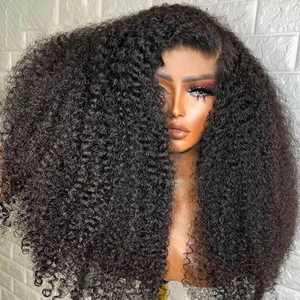 New Cheap Roll Kinky Curly Human Hair <strong>Wig</strong> Human Hair <strong>Lace</strong> Front <strong>Wigs</strong> for Black Women Raw Vietnamese Hair HD <strong>Lace</strong> Frontal <strong>Wigs</strong> - Product Image 2