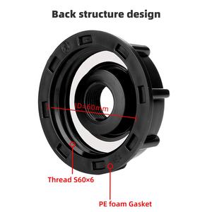 S60x6 adaptateur de qualité alimentaire connecteur de <span class=keywords><strong>robinet</strong></span> en plastique Kit de <span class=keywords><strong>sortie</strong></span> de valve filetée IBC fourre-tout accessoires de réservoir d'eau raccords de tuyauterie 2 pouces - Product Image 3