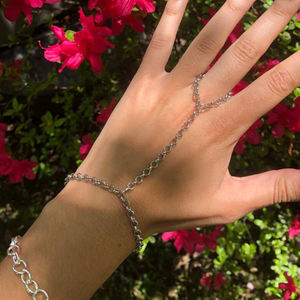 <span class=keywords><strong>Pulsera</strong></span> <span class=keywords><strong>de</strong></span> mano <span class=keywords><strong>de</strong></span> acero inoxidable con anillo, libre <span class=keywords><strong>de</strong></span> deslustre, cadena <span class=keywords><strong>de</strong></span> eslabones gruesos <span class=keywords><strong>para</strong></span> hombres y mujeres, <span class=keywords><strong>pulsera</strong></span> <span class=keywords><strong>de</strong></span> cadena <span class=keywords><strong>de</strong></span> mano gótica Punk - Product Image 4