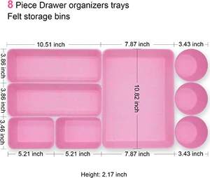 Ящики-органайзеры, корзины, войлочная корзина для хранения, офисный Органайзер, небольшой настольный органайзер, лотки, разделители для рисования, подарки - Product Image 3