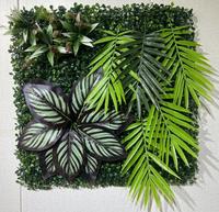 Panneaux de plantes murales artificielles 50*50cm, plantes artificielles, mur végétal vert pour décoration intérieure
