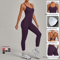 Combinaison sans couture personnalisée en forme de cœur avec boucle réglable, anti-transpiration, taille croisée, amincissante et rehausseur de hanches