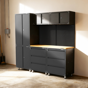 Home & Garage 9-Piece <b>Tool</b> <b>Cabinet</b> <b>Storage</b> System With Powder Coated Supports Customized DIY OEM/ODM/OBM Options 20CM9C Workshop - Product Image 1