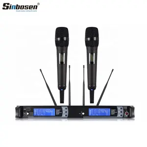Sinbosen AS-9K Uhf Draadloos Microfoonsysteem High-End Professionele 2 Handheld Mic Draadloze Microfoon