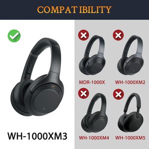 Repuesto para <span class=keywords><strong>auriculares</strong></span> <span class=keywords><strong>Sony</strong></span> Over-Ear, almohadillas para los oídos con cuero de proteína más suave, almohadilla para los oídos de espuma viscoelástica con aislamiento de ruido, - Product Image 6