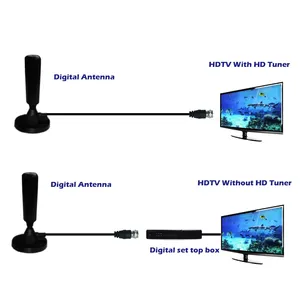 Yunding เสาอากาศทีวีรับน้ำหนักได้สูง, เสาอากาศทีวีดิจิตอลภายในอาคารพร้อมเครื่องขยายเสียง1080P 4K - Product Image 6