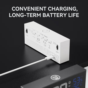 2025 sıcak LED akıllı elektronik masaüstü dijital alarmlı saat saat sıcaklık nem göstergesi Modern kuvars tasarım plastik malzeme - Product Image 2