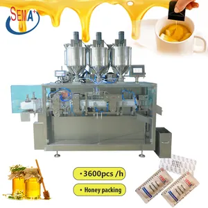 Machine d'emballage automatique mono dose 5g miel café cosmétique liquide ampoule facile à ouvrir sachet blister