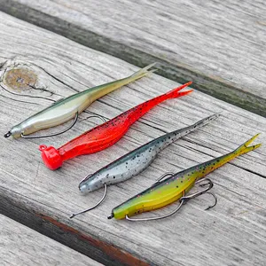 Leurre de pêche flottant Spinpoler 7cm en TPR, leurre souple en plastique, swimbait bicolore, mini-jerkbait, appât nageur pour eau salée, pêche au bar et à la <span class=keywords><strong>truite</strong></span> - Product Image 5