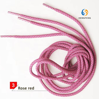 Lacets ronds réfléchissants tissés multicolores en gros, directement de l'usine, pour accessoires de marques de chaussures