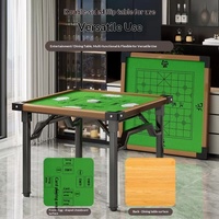 Fabricant direct : Table compacte double usage Mahjong et table à manger avec panneau pliable à manivelle