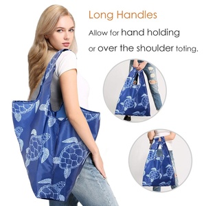 Bolsas de Compras Reutilizables <span class=keywords><strong>BeeGreen</strong></span>, Plegables, con Estampado Animal, Paquete de 12, Resistentes, Lavables, con Asas, para Viajes y Compras al por Mayor - Product Image 2