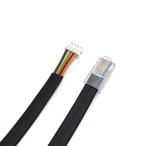 Câble d'extension <span class=keywords><strong>RJ45</strong></span> 8P8C vers connecteur IDC 8 broches UL20251 8 conducteurs, faisceau de câblage DIY, OEM, 250 mm de <span class=keywords><strong>long</strong></span> - Product Image 3