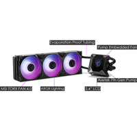 Refroidisseur de ventilateur MSI MPG CORELIQUID K360 3 avec Support ARGB Intel LGA 1150/1151 ~/2066 prise CPU pour radiateur de refroidissement à eau de bureau
