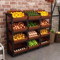 GuanRiver Présentoir à snacks Présentoir en bois pour aliments en vrac Étagère à grains de noix personnalisée Étagère à bonbons Étagère de supermarché